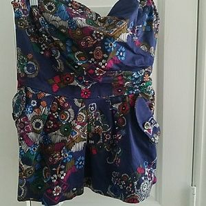 Anthropologie peplum top size 10